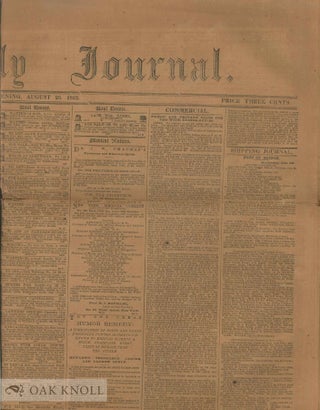 BOSTON DAILY JOURNAL. VOL. XXX, NO. 9416. WEDNESDAY EVENING, AUGUST 26, 1863.