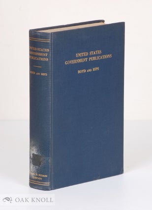 Order Nr. 137116 UNITED STATES GOVERNMENT PUBLICATIONS. Anne Morris Boyd