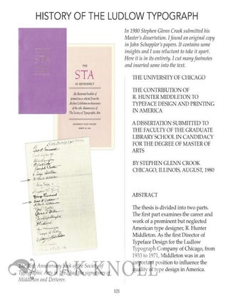 HISTORY OF THE LUDLOW TYPOGRAPH.