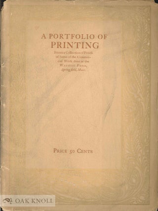 Order Nr. 137140 A PORTFOLIO OF PRINTING, BEING A COLLECTION OF PROOFS OF SOME OF THE COMMERCIAL...