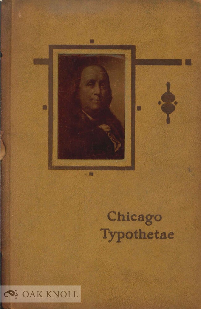 Order Nr. 137202 THE CHICAGO TYPOTHETAE ANNUAL BANQUET.
