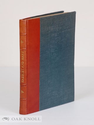 Order Nr. 137235 HARRIET & MARY. Walter Sidney Scott