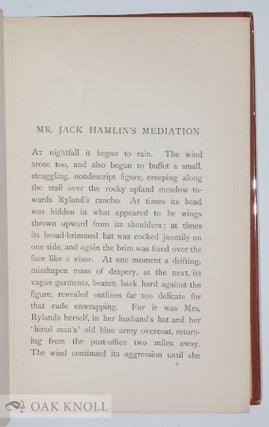 MR. JACK HAMLIN'S MEDIATION, AND OTHER STORIES.