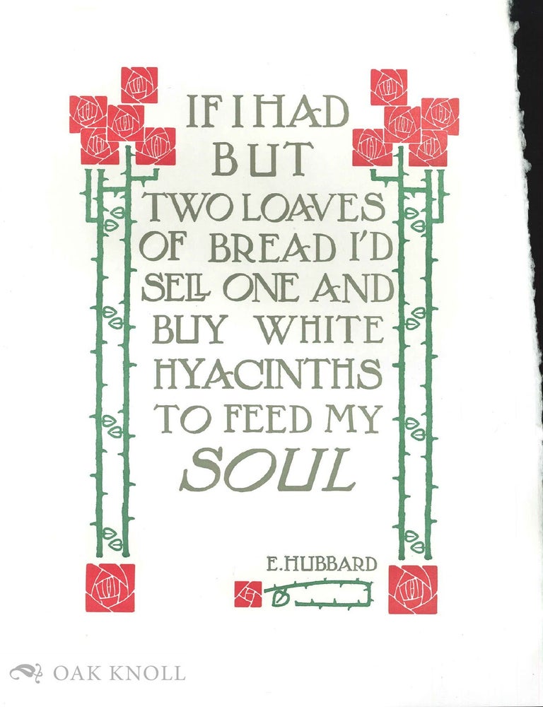 Order Nr. 137327 IF I HAD TWO LOAVES OF BREAD. E. Hubbard, Elbert.