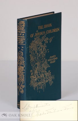 Order Nr. 137371 THE BOOK OF JOYOUS CHILDREN. James Whitcomb Riley