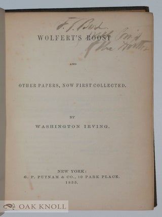 WOLFERT'S ROOST, AND OTHER PAPERS, NOW FIRST COLLECTED.