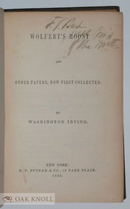 WOLFERT'S ROOST, AND OTHER PAPERS, NOW FIRST COLLECTED.