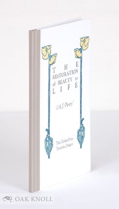 Order Nr. 137593 THE RESTORATION OF BEAUTY TO LIFE. A. J. Penty