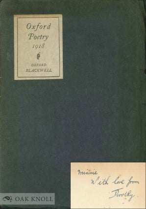Order Nr. 137611 OXFORD POETRY, 1918. Thomas Wade Earp, E F. A. Geach, Dorothy L. Sayers
