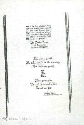 Small archive of typographical job printing by Francis Xavier Harrigan.
