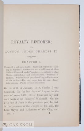 ROYALTY RESTORED OR LONDON UNDER CHARLES II