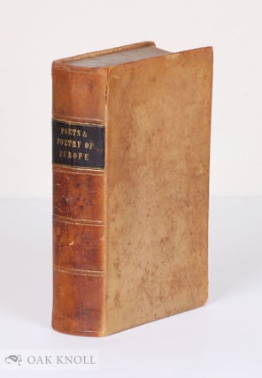 Order Nr. 137948 THE POETS AND POETRY OF EUROPE. Henry Wadsworth Longfellow