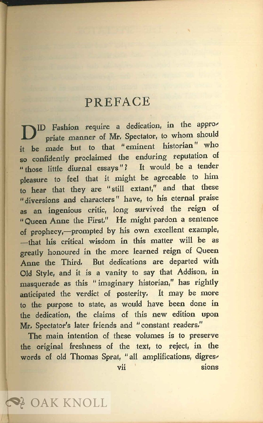 Spectator Addison THE SPECTATOR | Joseph Addison
