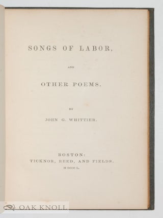 SONGS OF LABOR.