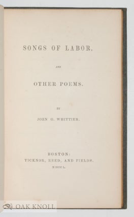 SONGS OF LABOR.
