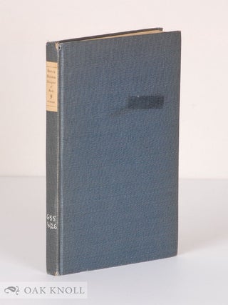 Order Nr. 138019 BRUCE ROGERS, DESIGNER OF BOOKS. Frederic Warde