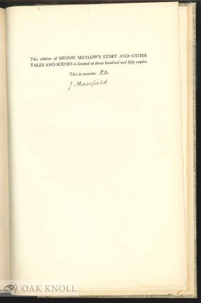 MINNIE MAYLOW'S STORY AND OTHER TALES AND SCENES.