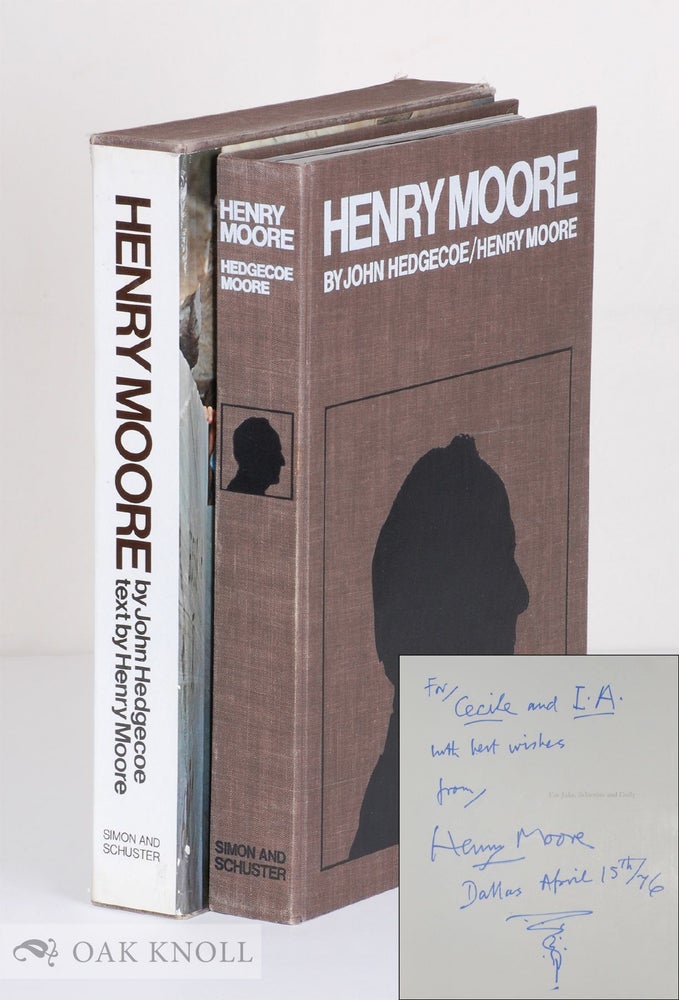 Order Nr. 138026 HENRY MOORE, BIBLIOGRAPHY AND REPRODUCTIONS INDEX.