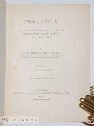 PRAETERITA: OUTLINES OF SCENES AND THOUGHTS PERHAPS WORTHY OF MEMORY IN MY PAST LIFE.