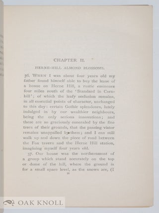 PRAETERITA: OUTLINES OF SCENES AND THOUGHTS PERHAPS WORTHY OF MEMORY IN MY PAST LIFE.