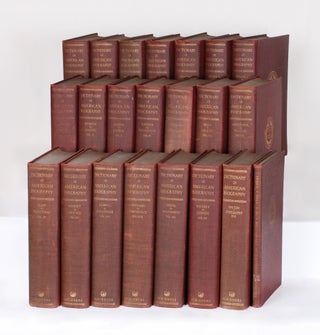 Order Nr. 138188 DICTIONARY OF AMERICAN BIOGRAPHY (20 VOLUMES) [with] INDEX TO VOLUMES I-IV (1...