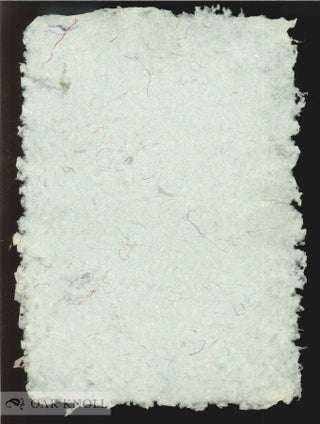 Order Nr. 138209 Two specimens of handmade paper by John Mason
