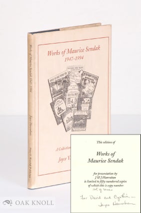 Order Nr. 138283 WORKS OF MAURICE SENDAK, 1947-1994, A COLLECTION WITH COMMENTS. Joyce Y. Hanrahan