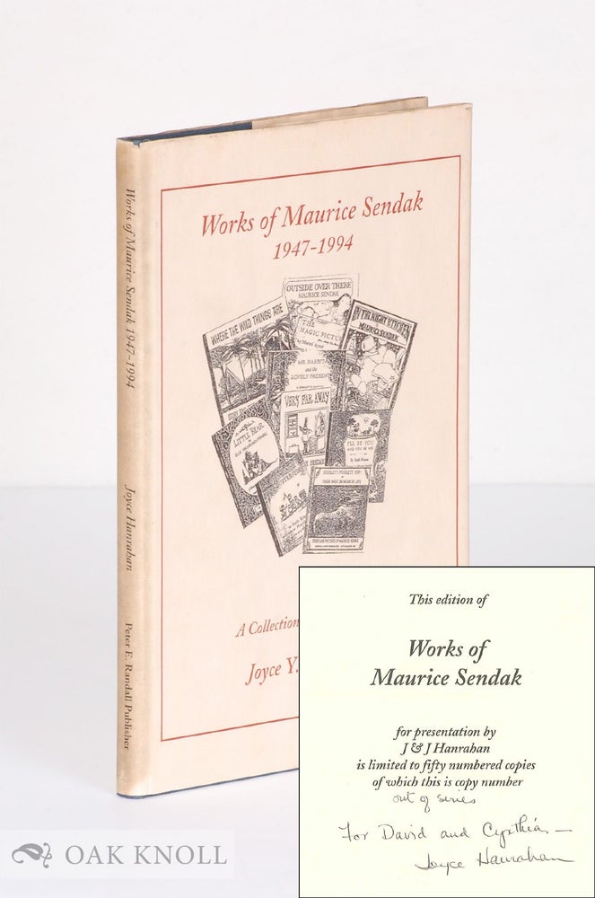 Order Nr. 138283 WORKS OF MAURICE SENDAK, 1947-1994, A COLLECTION WITH COMMENTS. Joyce Y. Hanrahan.