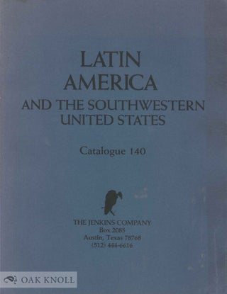 Order Nr. 138347 LATIN AMERICA AND THE SOUTHWESTERN UNITED STATES. John H. Jenkins
