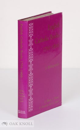 Order Nr. 138351 ENGLISH CATHOLIC BOOKS 1641-1700: A BIBLIOGRAPHY. Thomas H. Clancy
