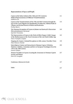 TEXTUALISING THE EXPERIENCE - DIGITALISING THE TEXT: CYPRUS THROUGH TRAVEL LITERATURE (15TH-18TH CENTURIES)