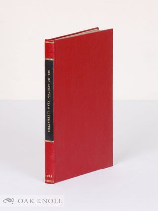 Order Nr. 138404 BIBLIOGRAPHY OF AFRICAN CHRISTIAN LITERATURE. F. Rowling, compilers C. E. Wilson
