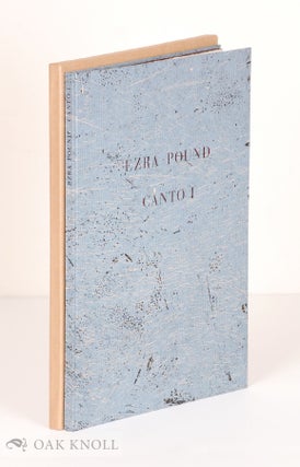 Order Nr. 138515 CANTO I. Ezra Pound