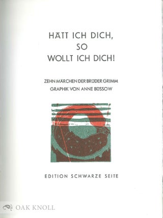 HATT ICH DICH, SO WOLLT ICH DICH!