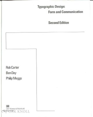 TYPOGRAPHIC DESIGN: FORM AND COMMUNICATION.