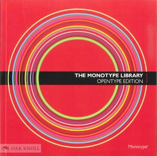 Order Nr. 138560 THE MONOTYPE LIBRARY: OPENTYPE EDITION. Robin Nicholas, introduction