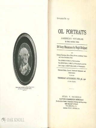 A Large Assortment of Stan V. Henkels Auction Catalogues.
