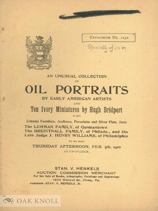 A Large Assortment of Stan V. Henkels Auction Catalogues.