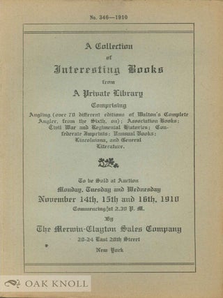 A Large Assortment of sixty-one Merwin-Clayton Sales Company Auction Catalogues.
