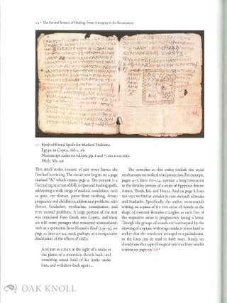 THE ART AND SCIENCE OF HEALING: FROM ANTIQUITY TO THE RENAISSANCE.