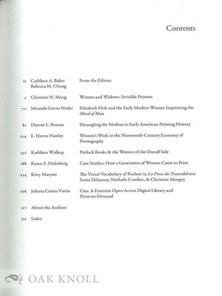 MAKING IMPRESSIONS: WOMEN IN PRINTING AND PUBLISHING.