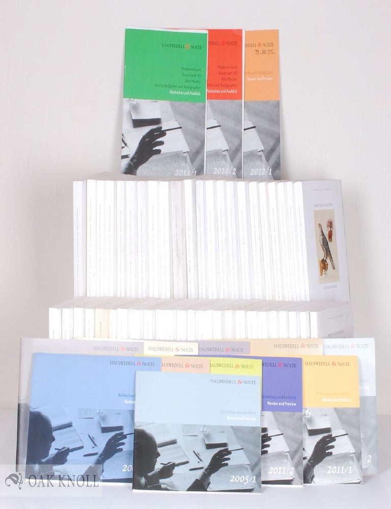 Order Nr. 138622 A Large Assortment of Hauswedell & Nolte Auction Catalogues.