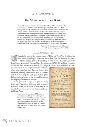 I GIVE THESE BOOKS: THE HISTORY OF YALE UNIVERSITY LIBRARY, 1656-2022