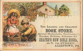 Order Nr. 138655 Advertisement for Shafer's Bible House