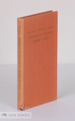Order Nr. 138665 THE SONNETS TO ORPHEUS. Rainer Maria Rilke
