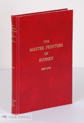 Order Nr. 138737 THE MASTER PRINTERS OF SYDNEY. Harold Hunt