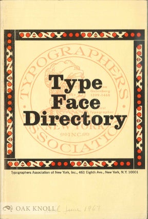 Order Nr. 138745 TYPE FACE DIRECTORY