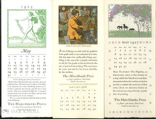 Order Nr. 138843 A small run of Marchbanks Press Calendars. 1925-1927