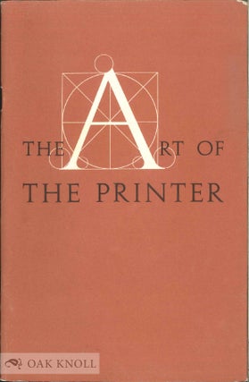 Order Nr. 138848 THE ART OF THE PRINTER. Carl Dair