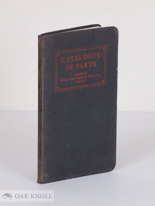 Order Nr. 138905 CATALOGUE OF PARTS. Miehle